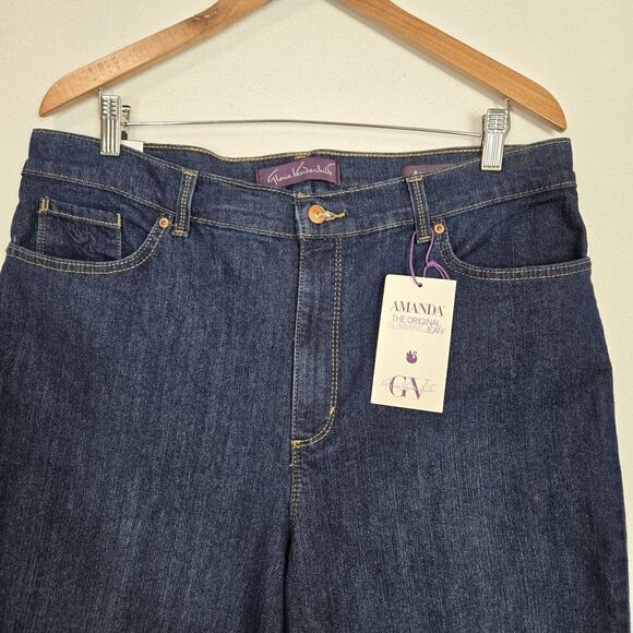 Gloria Vanderbilt AMANDA Jeans Sz 18 Tapered Leg Classic Rise Supreme Stretch - Picture 3 of 12